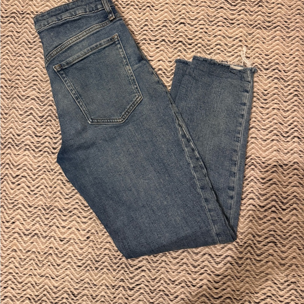 Old Navy Women's High Rise O.G. Straight in Denim Blue